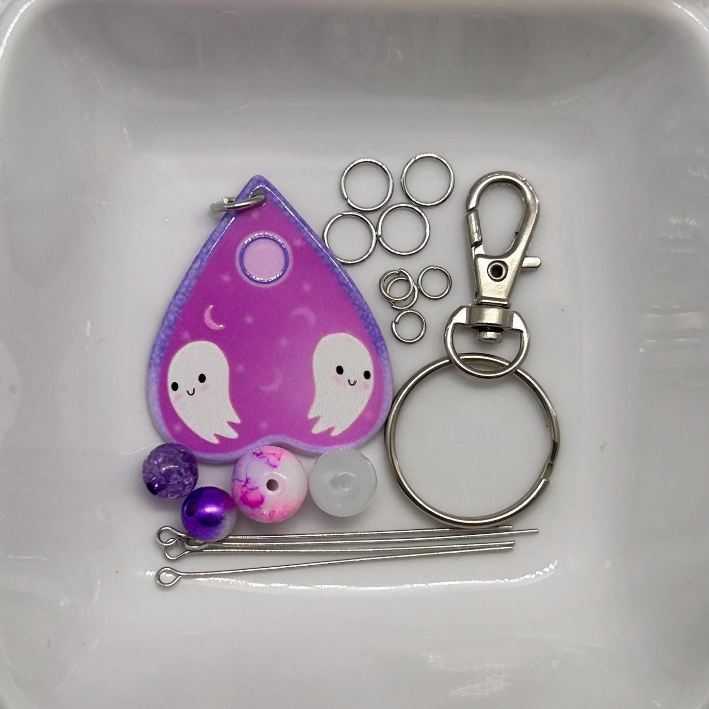 DIY Cute Ghost Kit, Halloween Craft Kit, Spooky DIY Project, Handmade Ghost Ornament, Unique Halloween Decor, Easy Halloween Craft