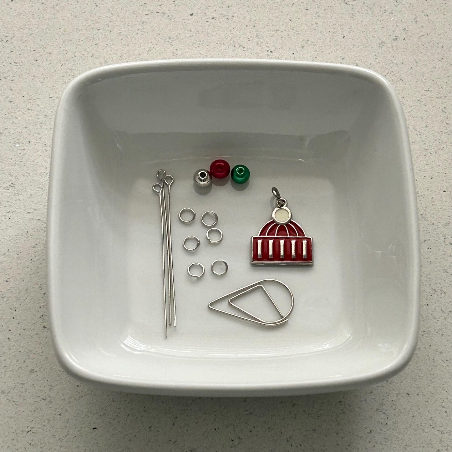 DIY Winter Cuffed Beanie Charm Kit – Planner Charms, Journal Decorations, Craft Supplies for Winter, Customizable Holiday Charms