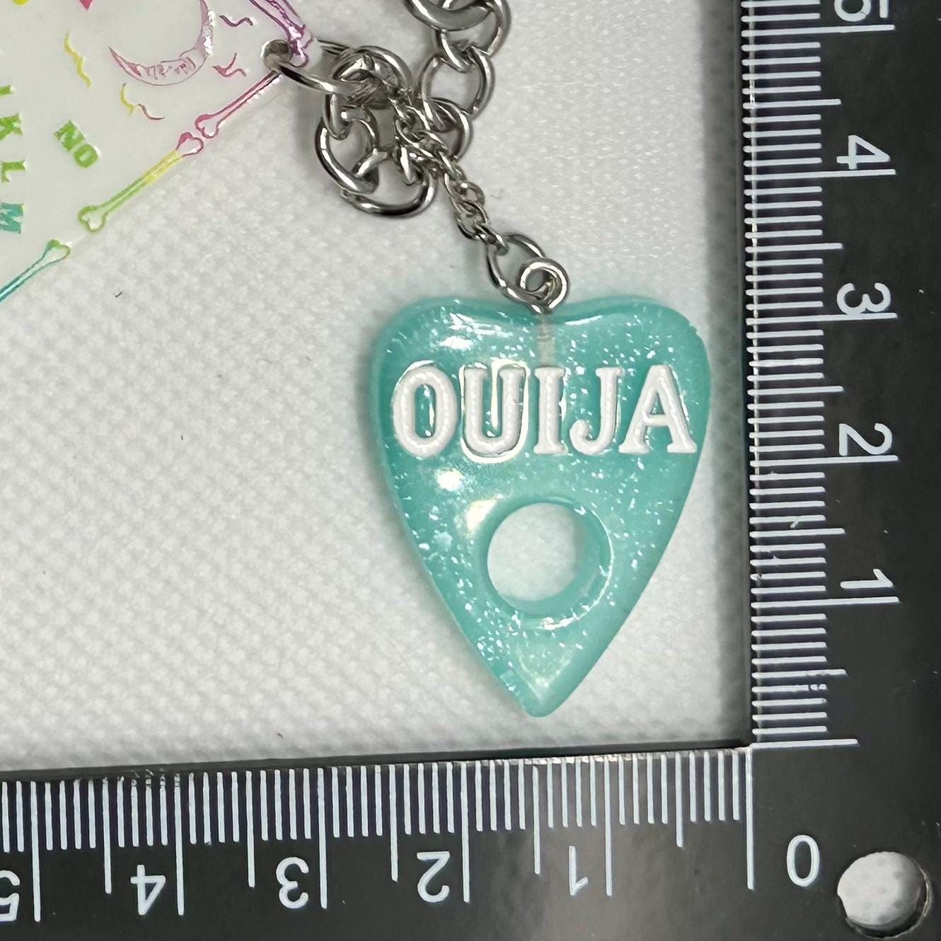 DIY Miniature Ouija Board Kit, White Ouija Craft Kit, Halloween DIY Project, Unique Spiritual Decor, Easy DIY Occult Craft, Handmade Pendant