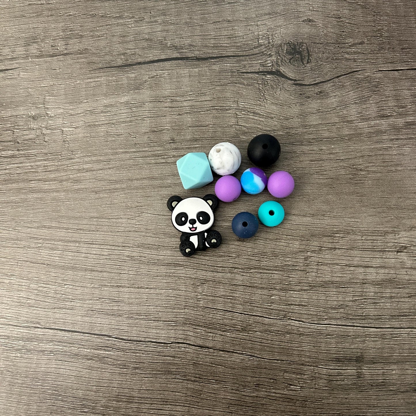 DIY Panda style Kit Silicone straw adapter Panda focal bead. for beaded cup decorations