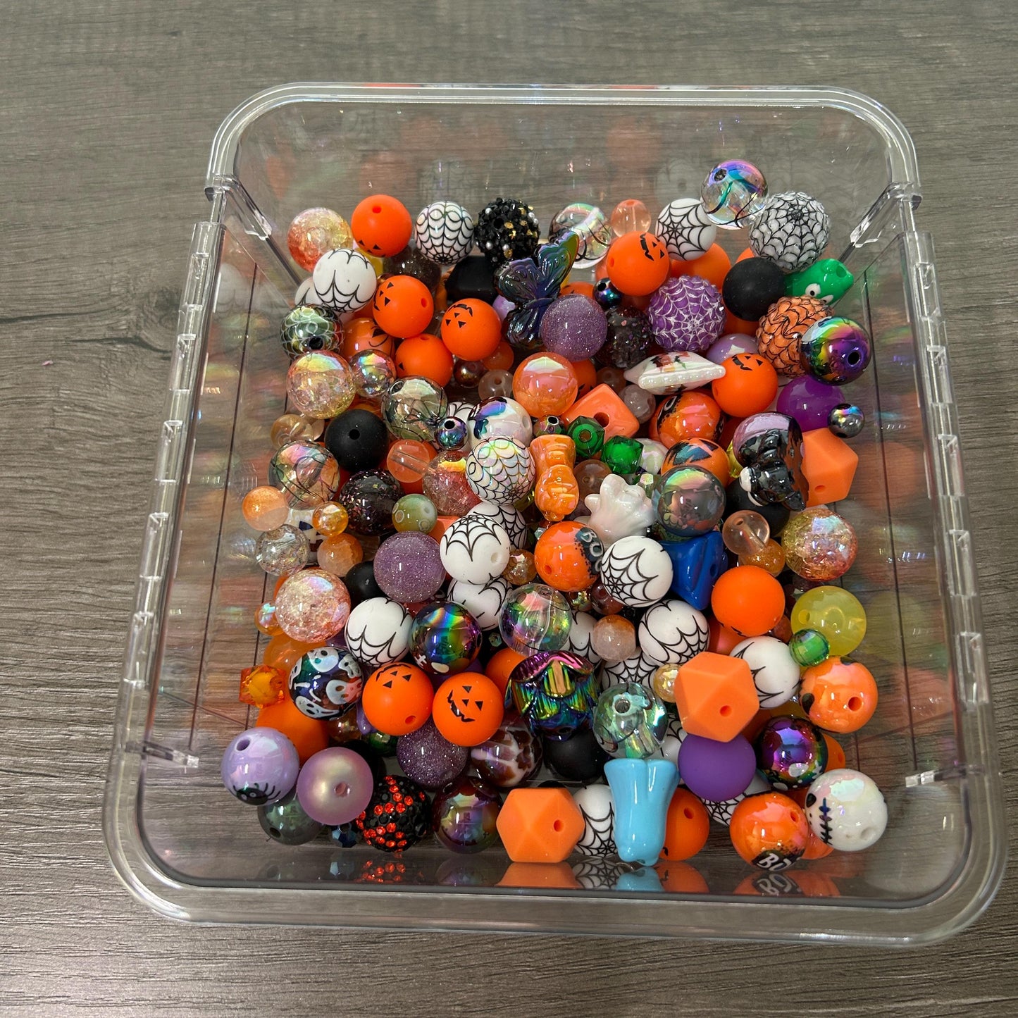 Halloween bead mix spooky DIY craft beads Assorted Beads holiday crafts kids craft