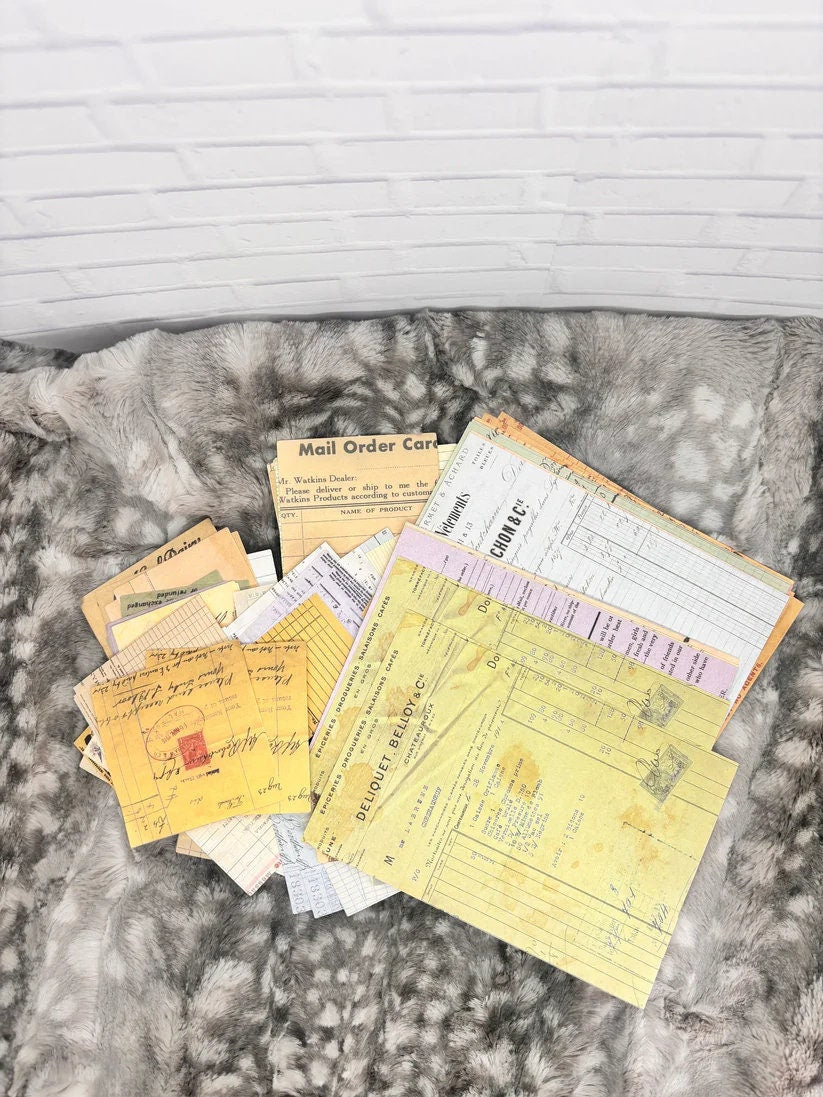 Business-Themed Ephemera Pack for Planners & Journals - Office Stickers, Vintage Paper Accents, Organizational Supplies