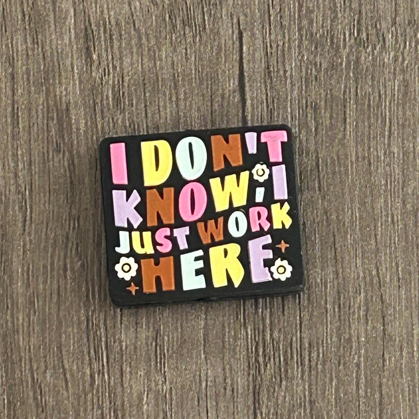 DIY Beadable Badge Reel Kit – Funny Work focal with Silicone Beads