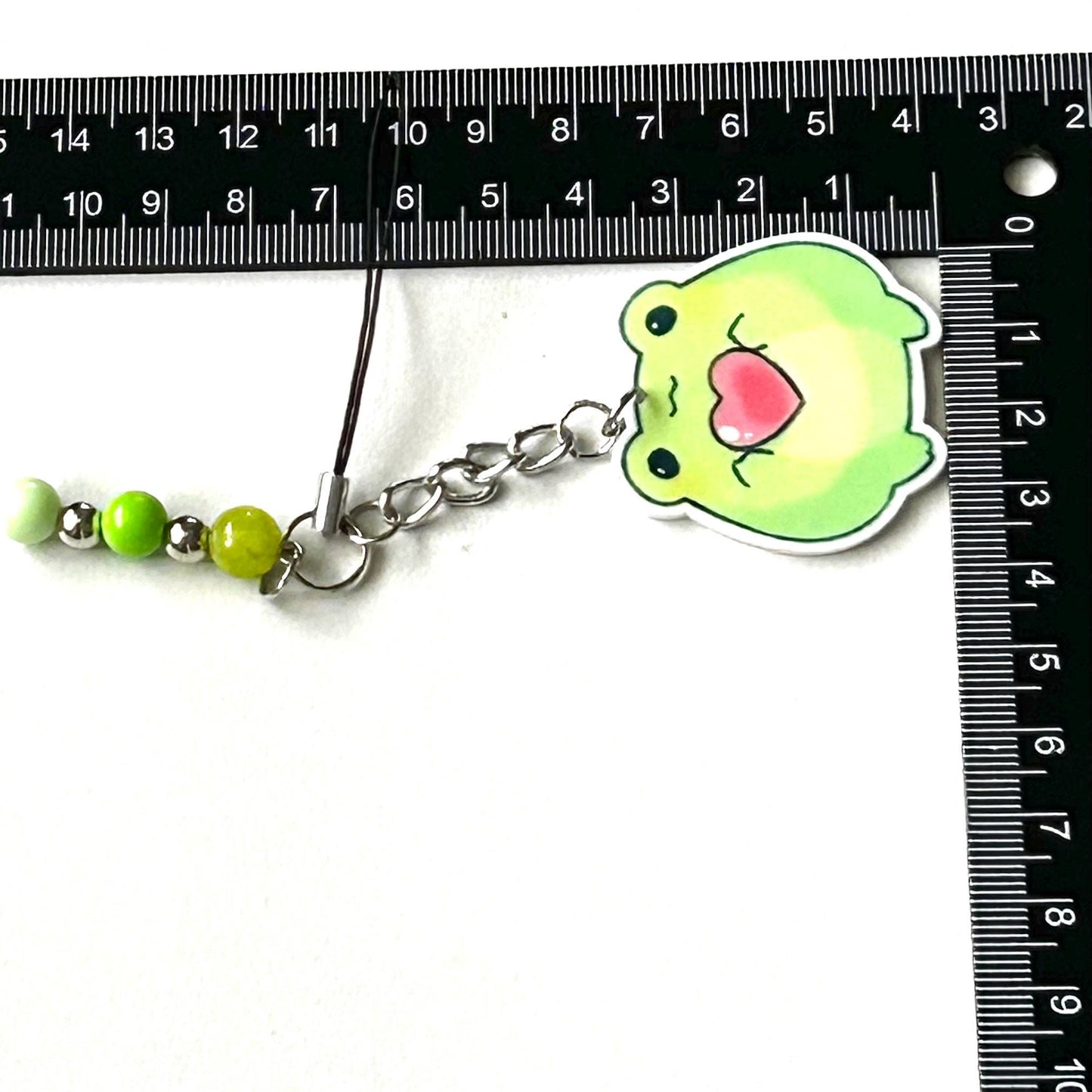 Kawaii Frog Phone Charm Adorable Acrylic Accessory