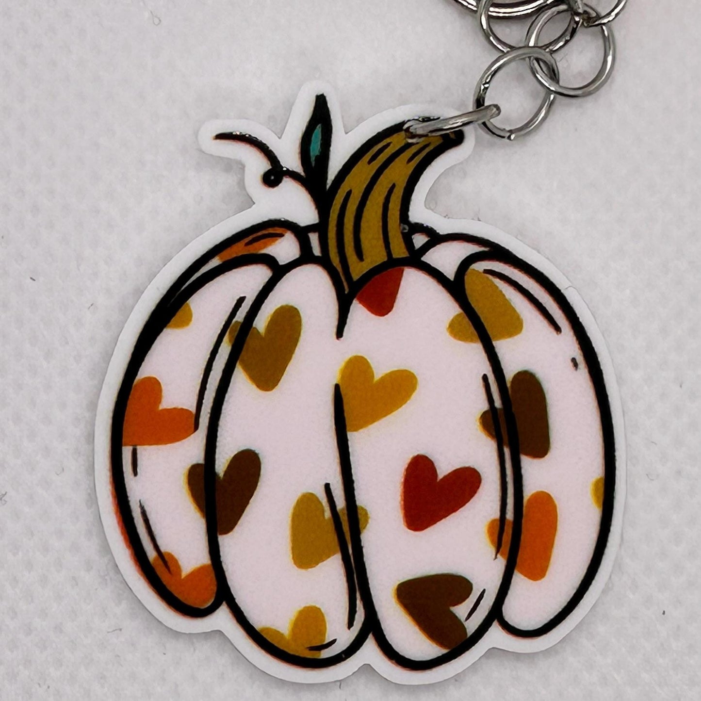 Autumn Pumpkin Charm, Fall Pumpkin Pendant, Fall Bead Charm, Handmade Pumpkin Jewelry, Halloween Charm, Autumn Craft Supplies, Pumpkin Charm