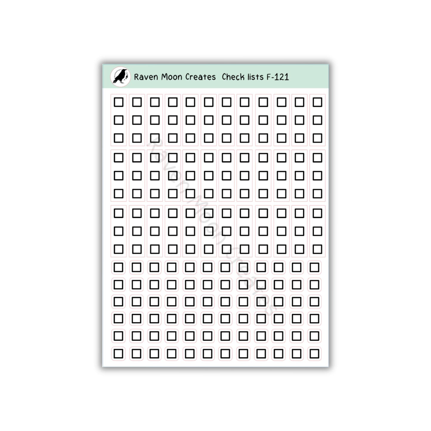 Checklist Stickers | Planner and Journal Stickers | Productivity Stickers F-121