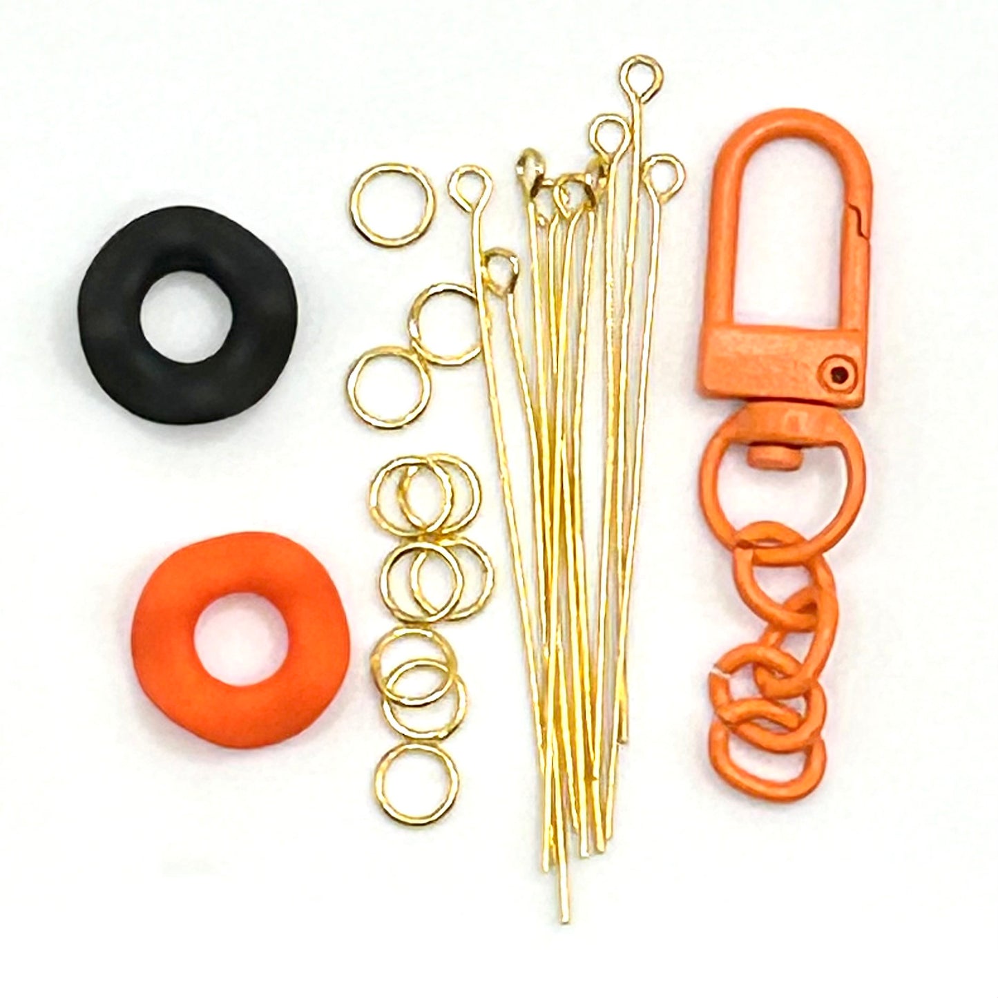 DIY Halloween bead mix keychain Clasp kit Trick or Treat Bead Mix Journal Decorations, crafts holiday crafts