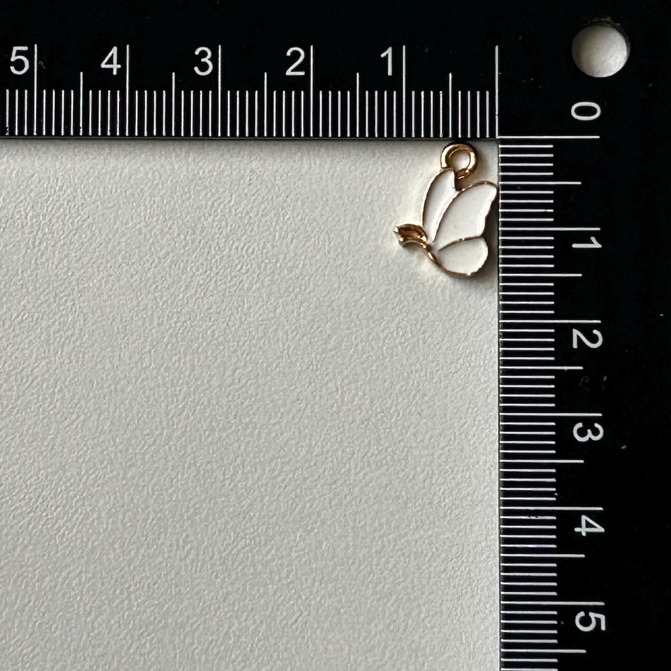 DIY Earrings 24K Gold Huggie hoops with butterfly charms