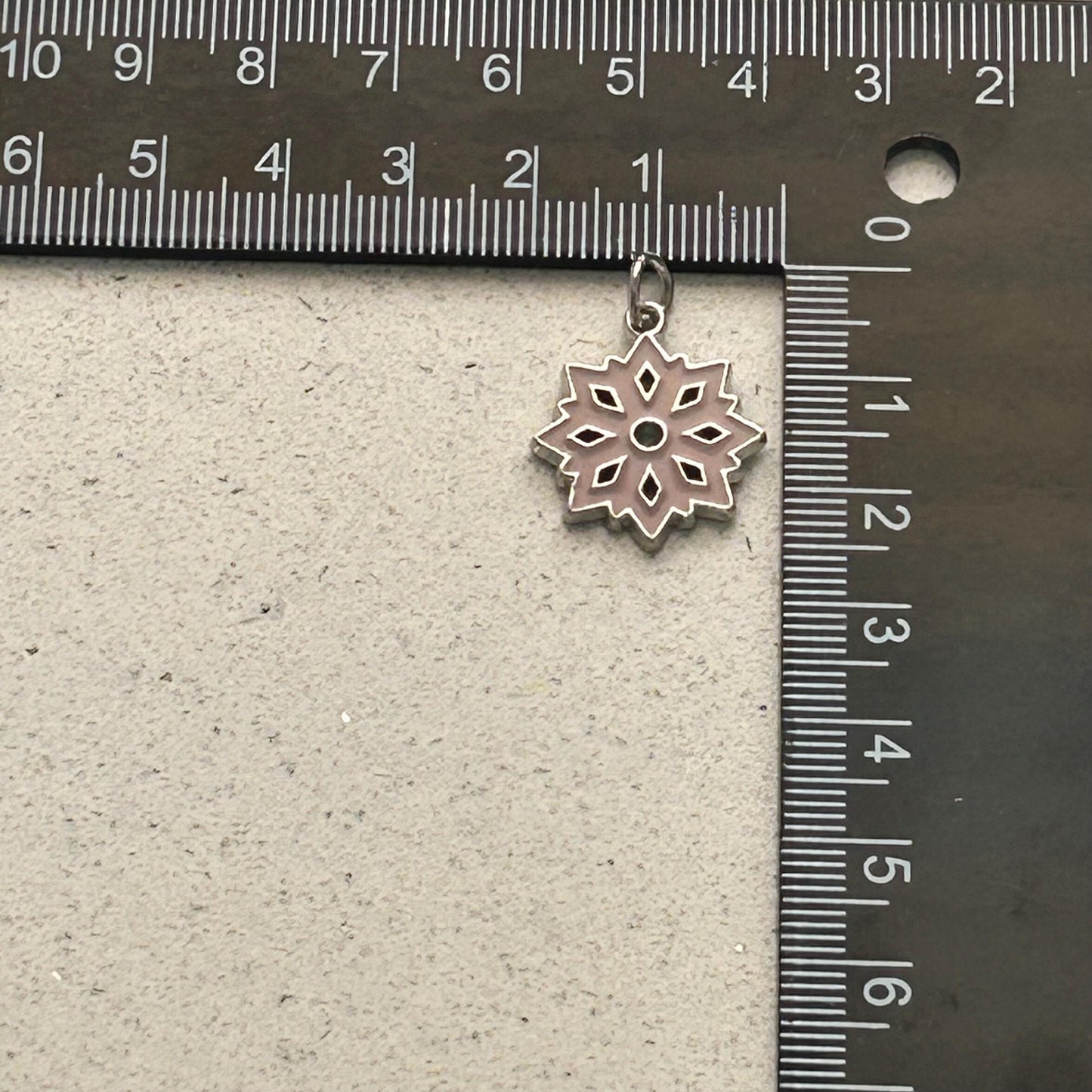 DIY Pink Snowflake Charm Kit – Holiday Planner Charms, Journal Decorations, Craft Supplies, Customizable DIY Winter Charms