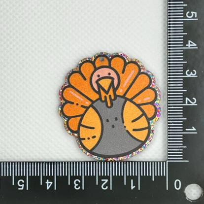 DIY Turkey Charm Kit, Thanksgiving Craft Kit, Fall DIY Project, Handmade Pendant, Autumn Charm, Thanksgiving Ornament, Unique Holiday Craft