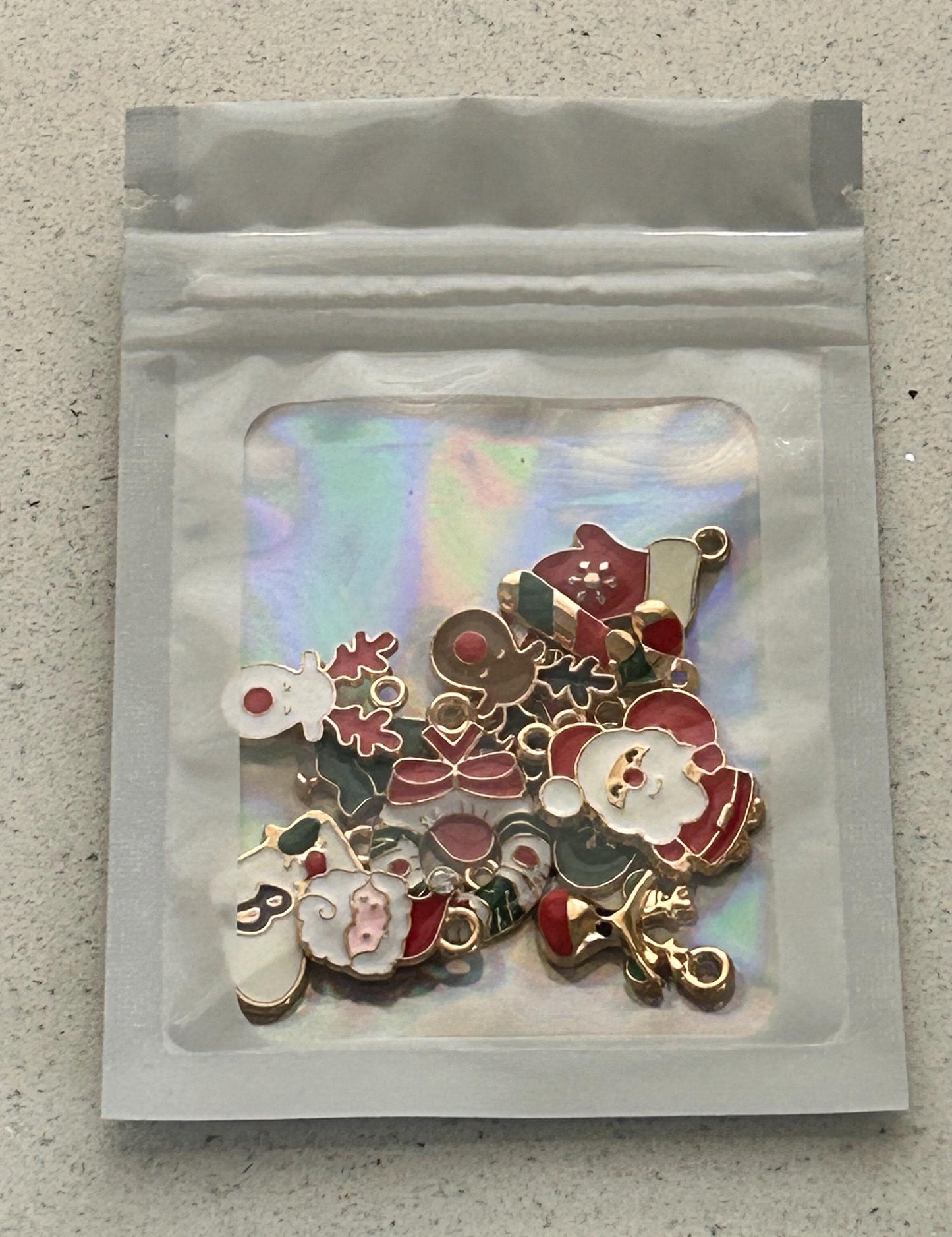13 Pcs Gold Enamel Holiday Charms | Festive Planner & Journal Accessories | DIY Craft Set for Gifts and Decorations