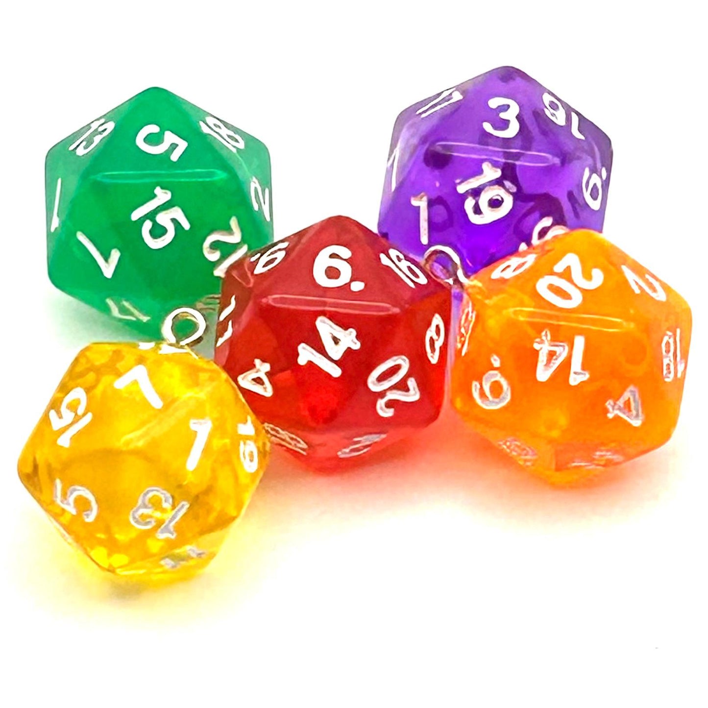 DIY D20 Dice DND inspire Charm Kit - Geeky Gift Tabletop Gaming Craft Project