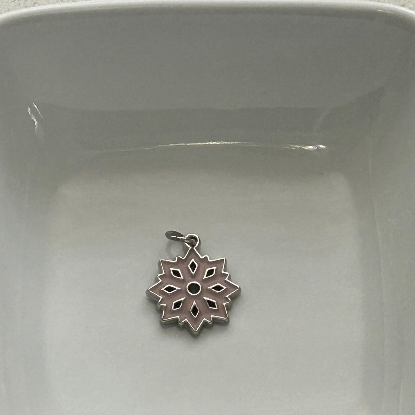 DIY Pink Snowflake Charm Kit – Holiday Planner Charms, Journal Decorations, Craft Supplies, Customizable DIY Winter Charms
