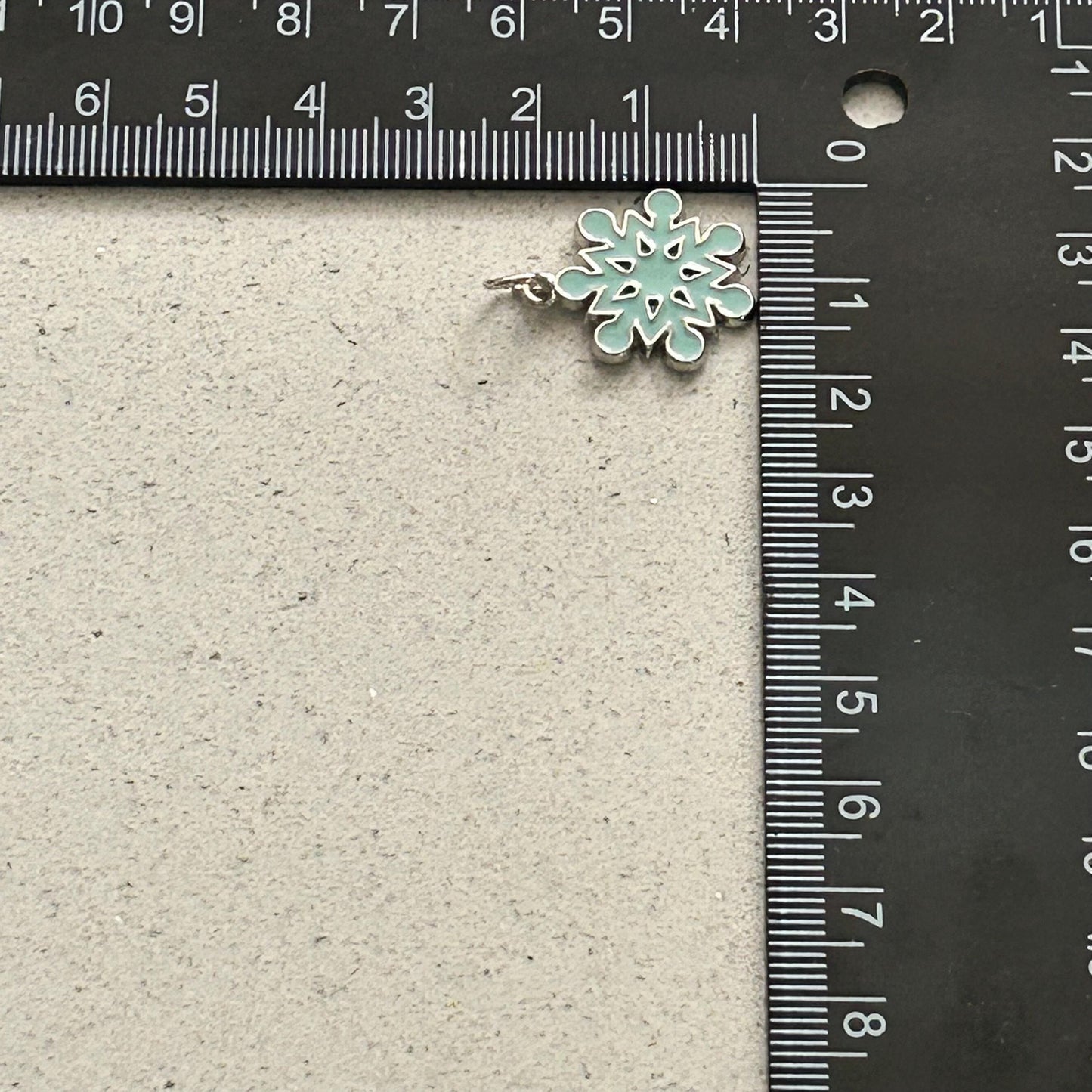 DIY Light Blue Snowflake Charm Kit – Winter Planner Charms, Journal Decorations, Craft Supplies for Holiday, Customizable Snowflake Charms