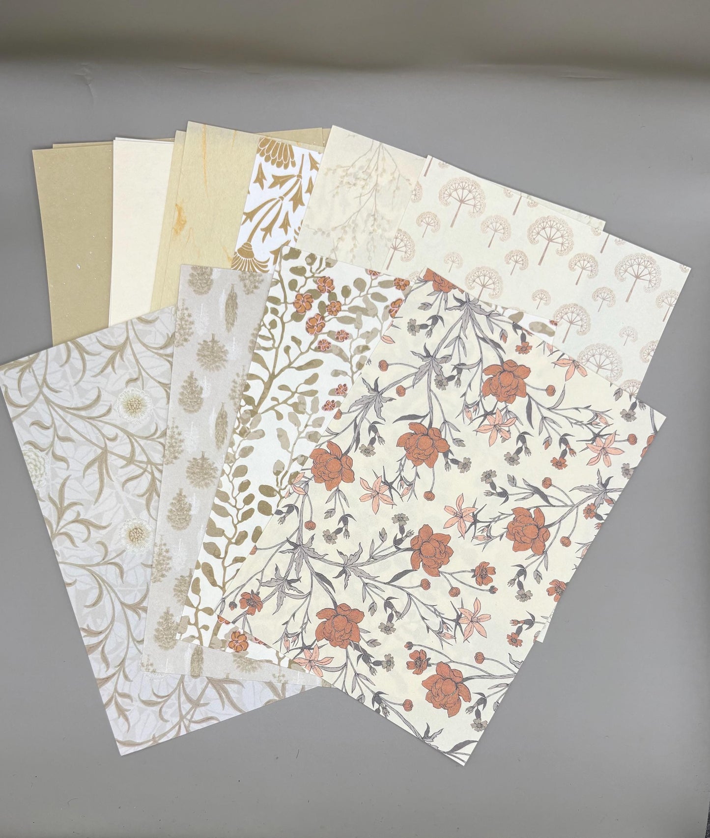 Floral Ephemera Stickers and Papers Bundle (Yellow)