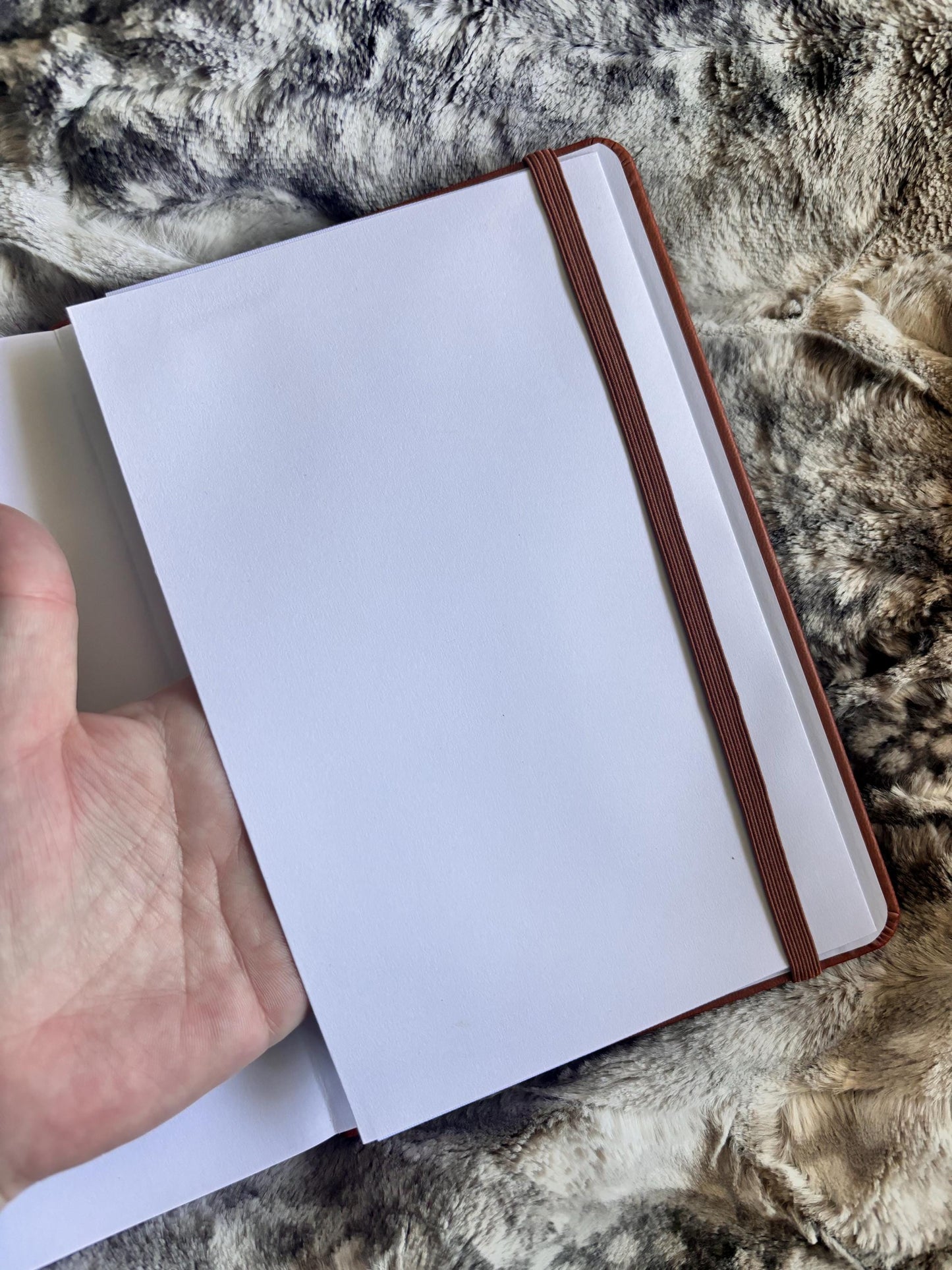 A5 Dot Grid Journal - Brown Notebook with Plants Design, Botanical Bullet Journal, Customizable Planner, Gift for Journalers
