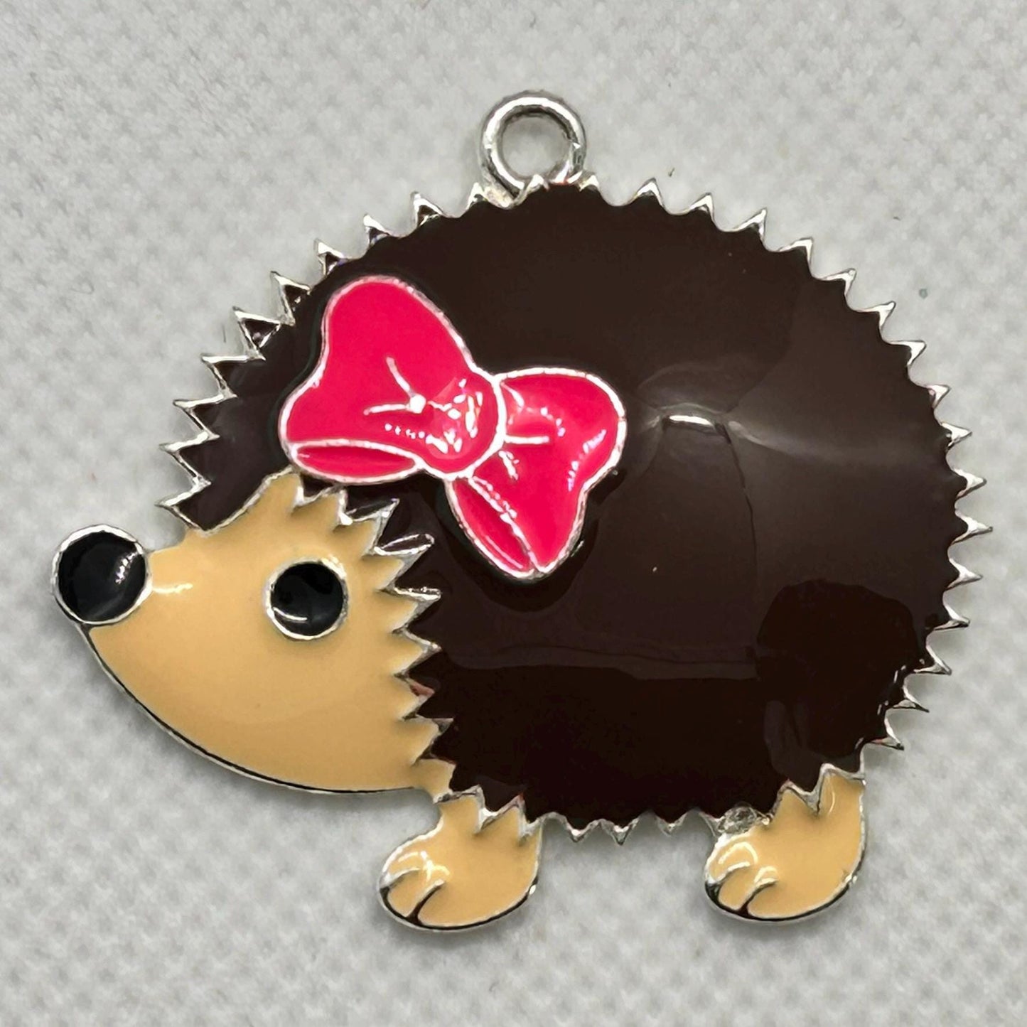 DIY Hedgehog Charm Kit, Animal Charm Craft, Fall Project, Handmade Pendant, Cute Animal Jewelry, Hedgehog Ornament, Nature-Inspired Craft