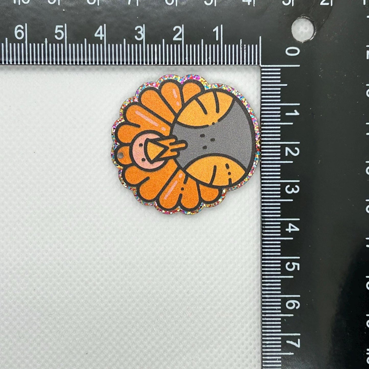DIY Turkey Charm Kit, Thanksgiving Craft Kit, Fall DIY Project, Handmade Pendant, Autumn Charm, Thanksgiving Ornament, Unique Holiday Craft