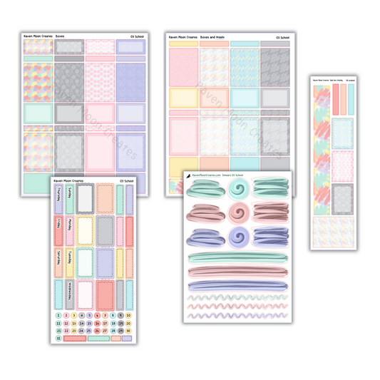 School Planner Sticker Kit | Cozy Fall Stickers for Journals & Planners | Seasonal Autumn Sticker Sheets | Back to School Vibes