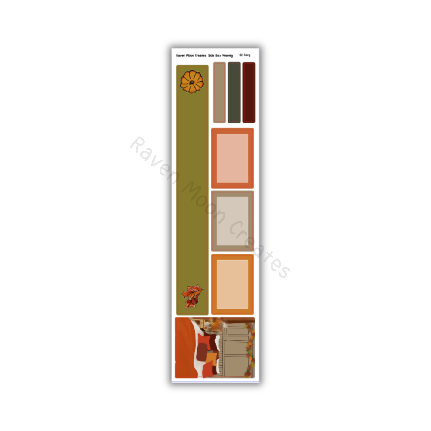 Cozy Planner Sticker Kit | Cozy Fall Stickers for Journals & Planners | Seasonal Autumn Sticker Sheets | Pumpkin Spice Vibes | hand-drawn