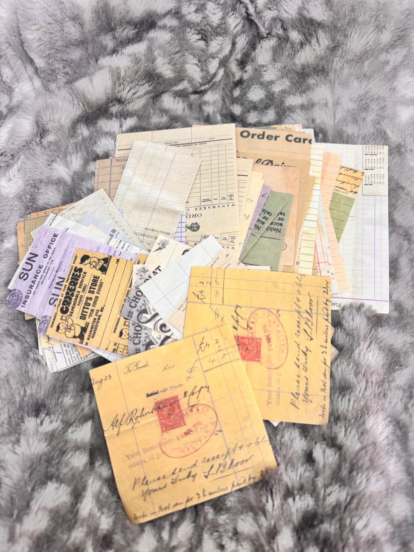 Business-Themed Ephemera Pack for Planners & Journals - Office Stickers, Vintage Paper Accents, Organizational Supplies