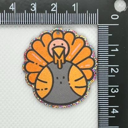 DIY Turkey Charm Kit, Thanksgiving Craft Kit, Fall DIY Project, Handmade Pendant, Autumn Charm, Thanksgiving Ornament, Unique Holiday Craft