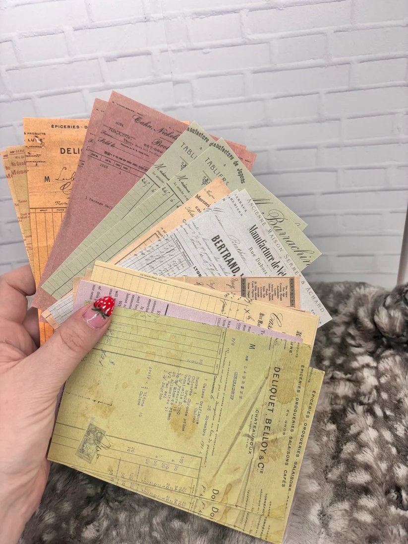 Business-Themed Ephemera Pack for Planners & Journals - Office Stickers, Vintage Paper Accents, Organizational Supplies