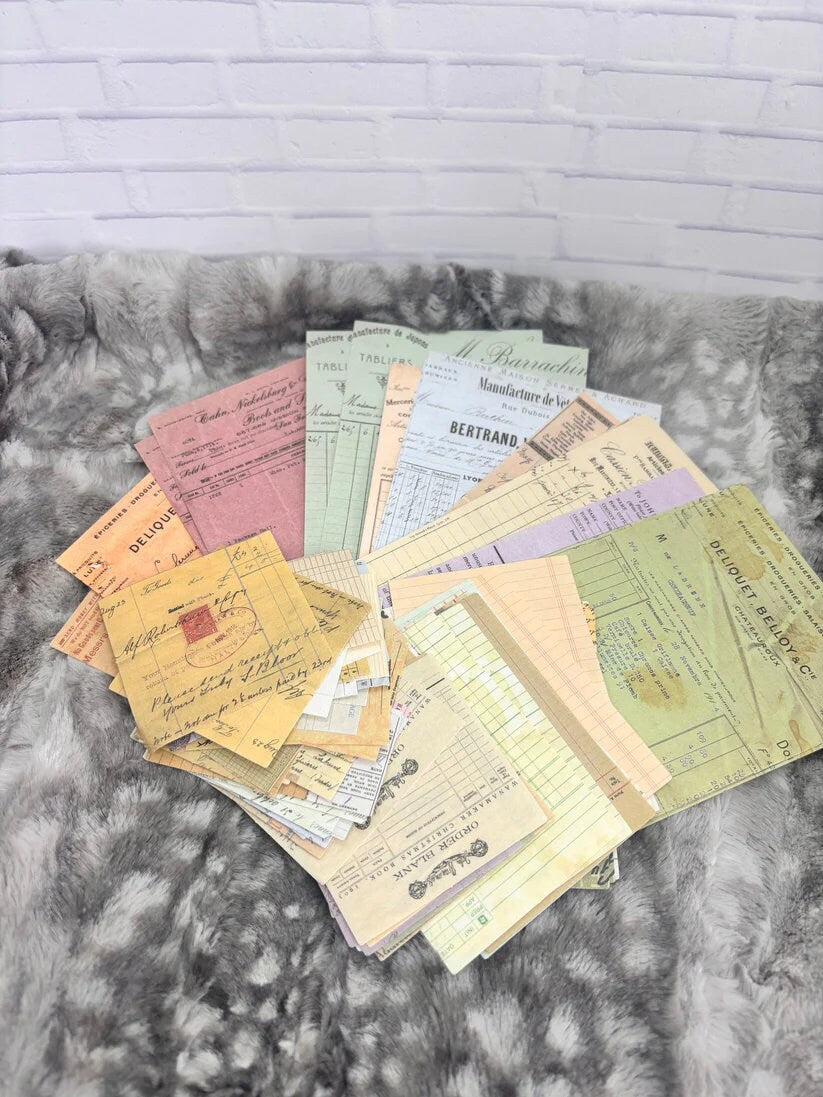Business-Themed Ephemera Pack for Planners & Journals - Office Stickers, Vintage Paper Accents, Organizational Supplies
