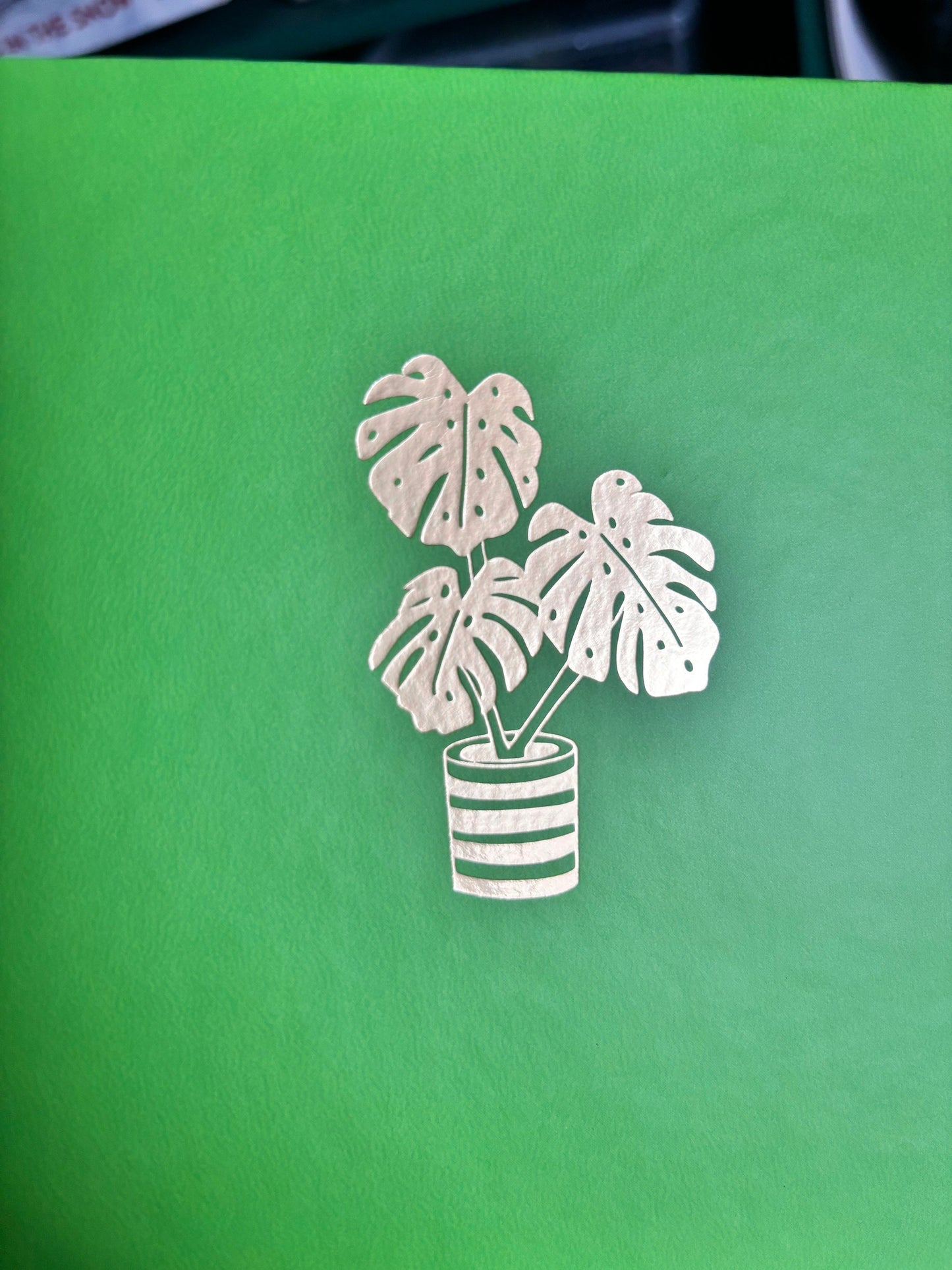 Square Journal 160gsm Dot Grid - Monstera | Botanical Dot Grid Notebook | Perfect for Journaling, Sketching & Planning