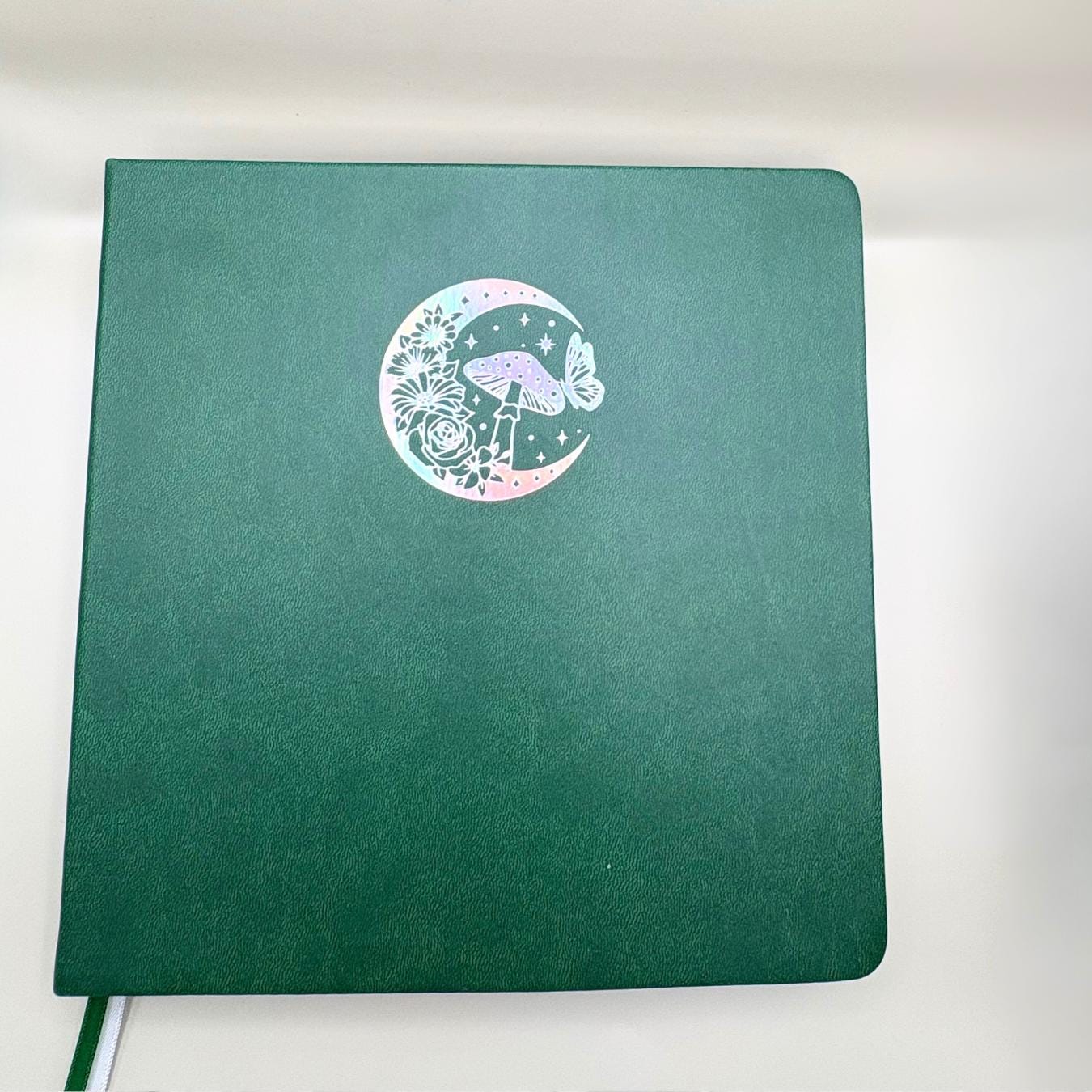 Mystical Moon Journal 160gsm Dot Grid | Premium Dot Grid Notebook | Perfect for Journaling, Sketching & Planning with Silver Holo foil