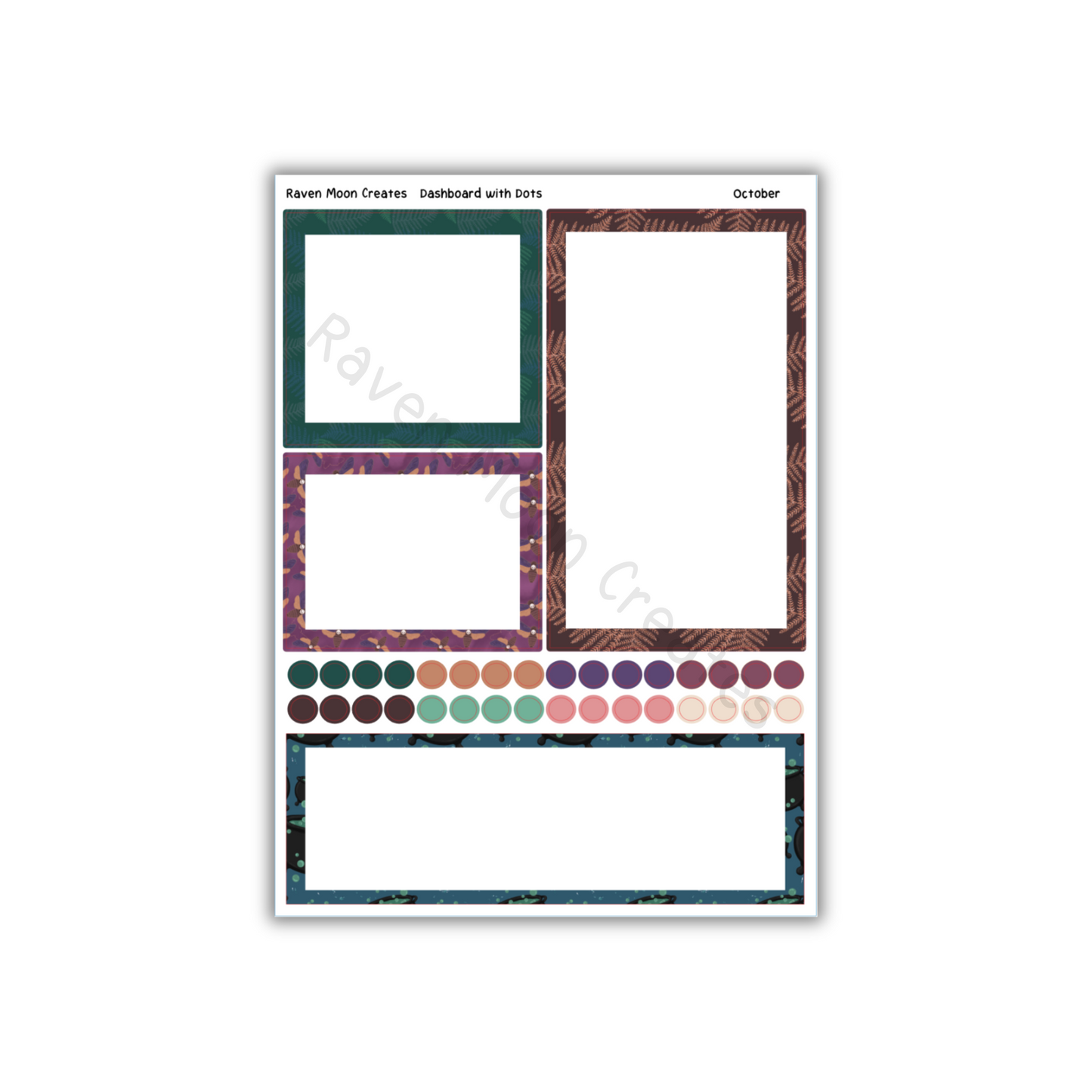 October Planner Sticker Kit | Fits Erin Condren Life Planner, Vertical Planners & Journals | Fall Monthly Layout