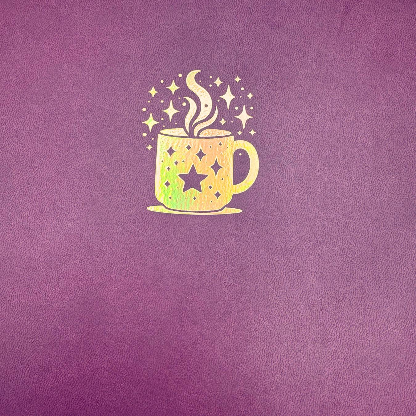 Mystical Mug Journal 160gsm Dot Grid | Premium Dot Grid Notebook | Perfect for Journaling, Sketching & Planning with Gold Holo foil