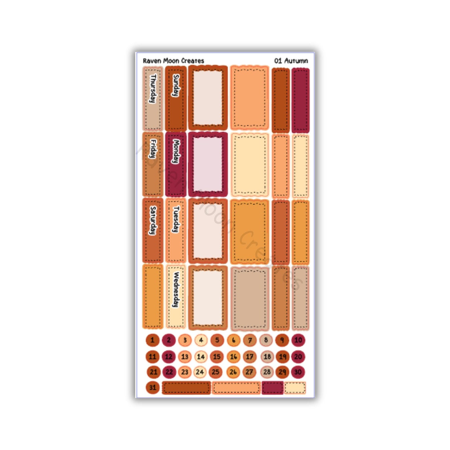 Autumn Planner Sticker Kit | Cozy Fall Stickers for Journals & Planners | Seasonal Autumn Sticker Sheets | Pumpkin Spice Vibes | hand drawn