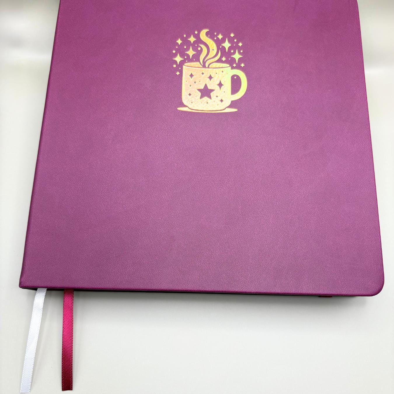 Mystical Mug Journal 160gsm Dot Grid | Premium Dot Grid Notebook | Perfect for Journaling, Sketching & Planning with Gold Holo foil