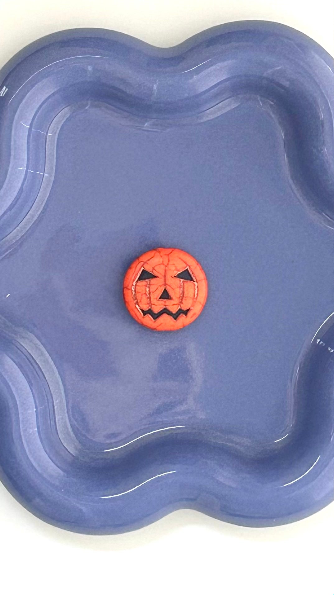DIY Craft beading Kit Ceramic Halloween Pumpkin Bead Keychain – Spooky Season Beading Set
