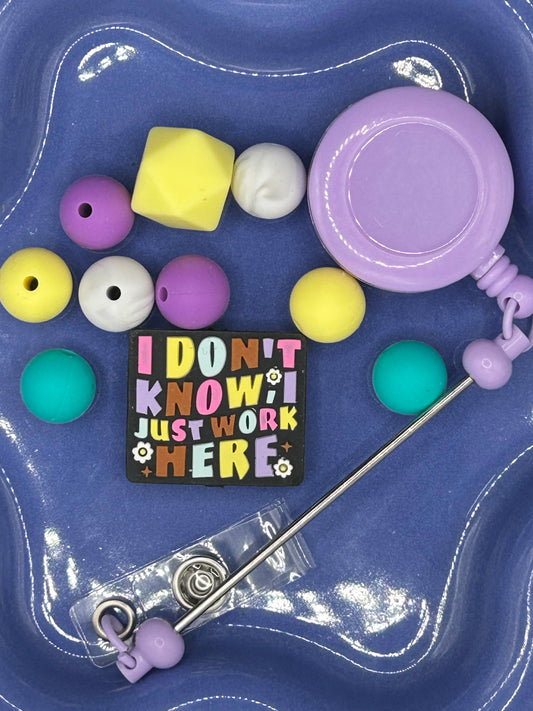 DIY badge reel kit - I don't know I just work here