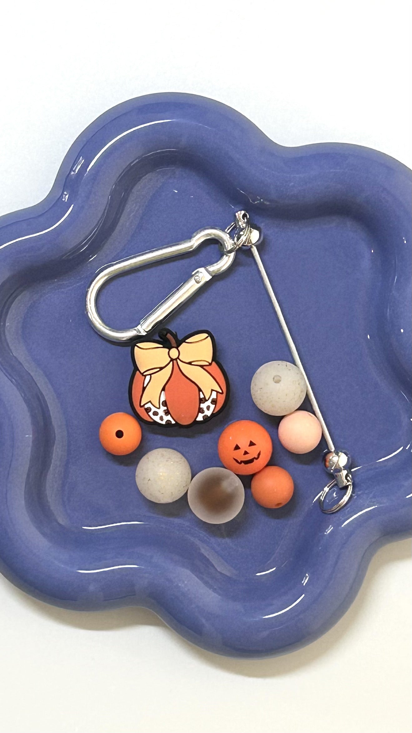 DIY Kit Autumn Cutie pumpkin focal Keychain