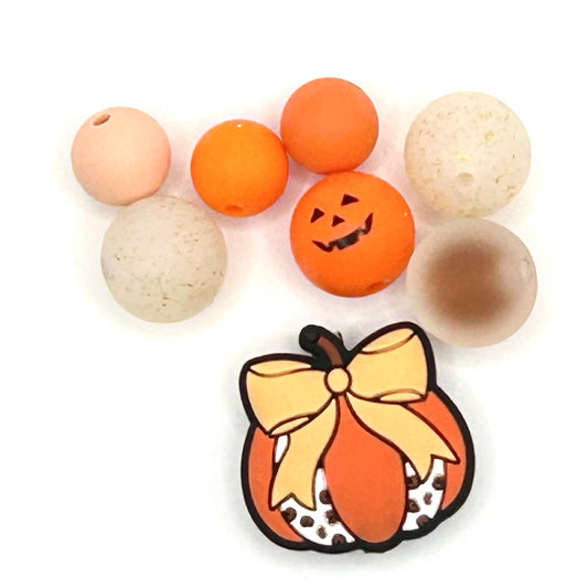 DIY Kit Autumn Cutie pumpkin focal Keychain