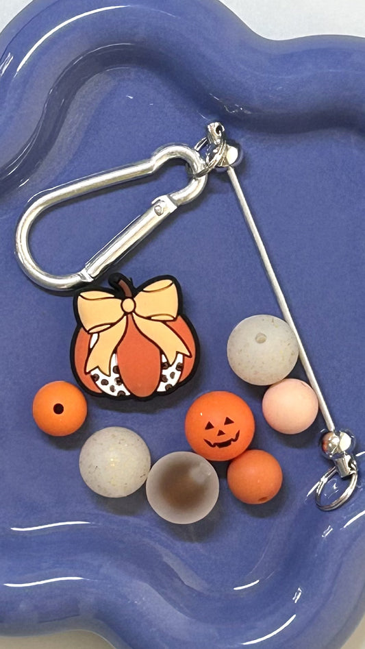 DIY Kit Autumn Cutie pumpkin focal Keychain