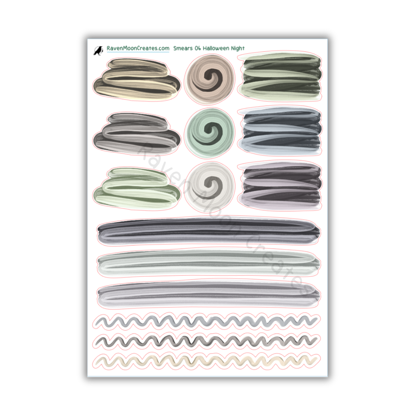 Halloween Night Planner Sticker Kit | Halloween and Fall Stickers for Journals & Planners | Seasonal Autumn Sticker Sheets | Spooky Vibes