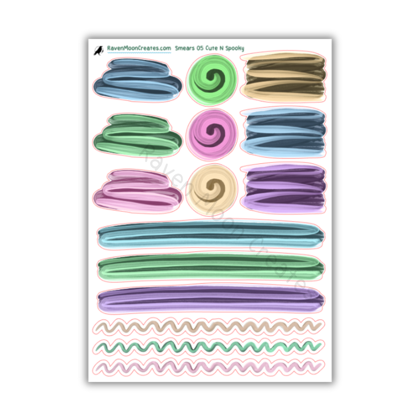 Cute N' Spooky Planner Sticker Kit | Halloween and Fall Stickers for Journals & Planners | Seasonal Autumn Sticker Sheets | Witchy Vibes