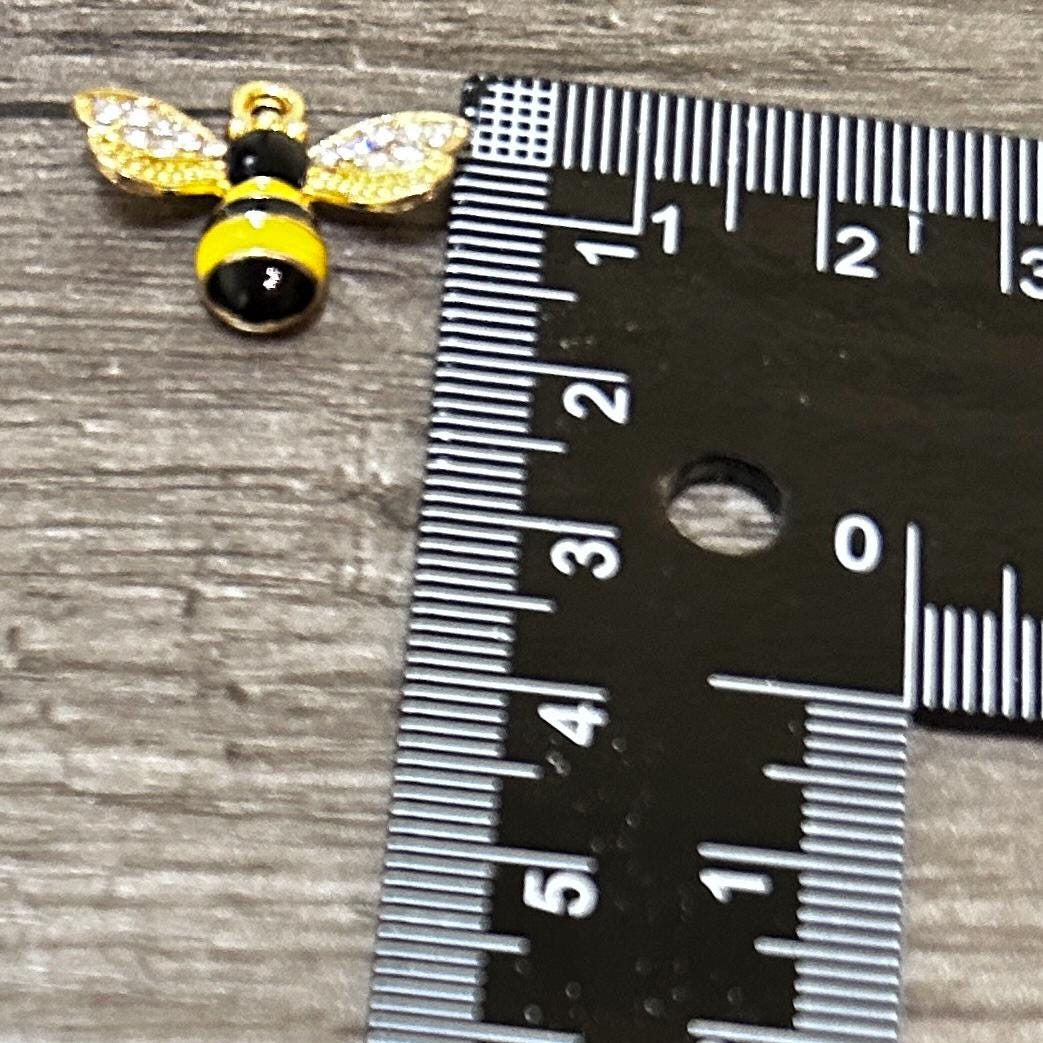 DIY Bumble Bee Charm Kit –Planner Charms, Journal Decorations, Craft Supplies, Summer DIY Bee Kit