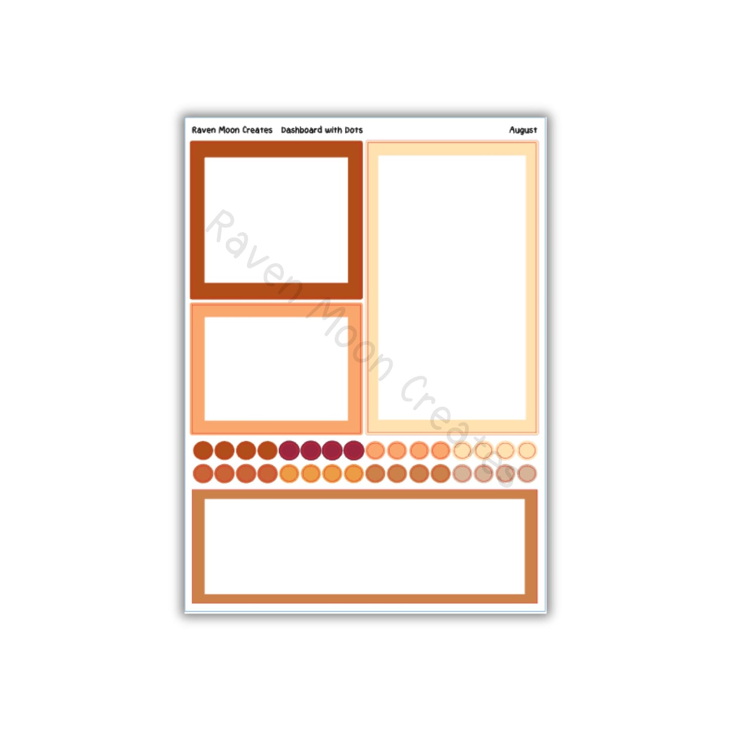 August Planner Sticker Kit | Fits Erin Condren Life Planner, Vertical Planners & Journals | Fall Monthly Layout | hand drawn
