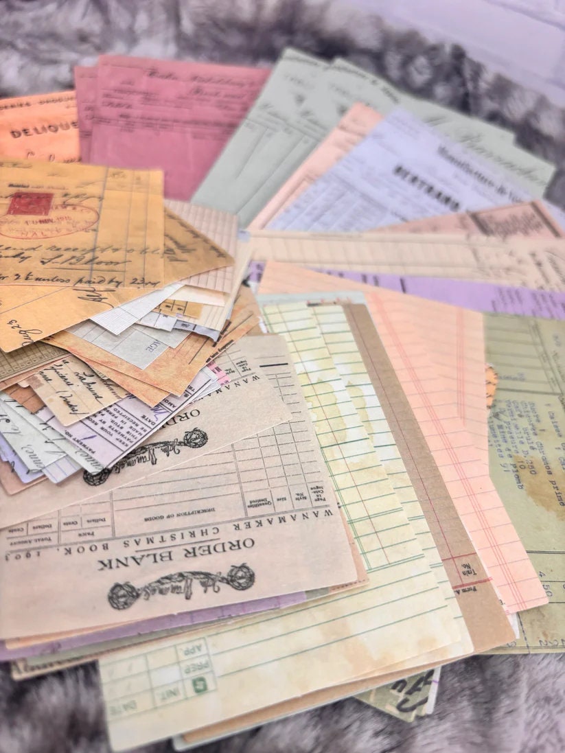 Business-Themed Ephemera Pack for Planners & Journals - Office Stickers, Vintage Paper Accents, Organizational Supplies