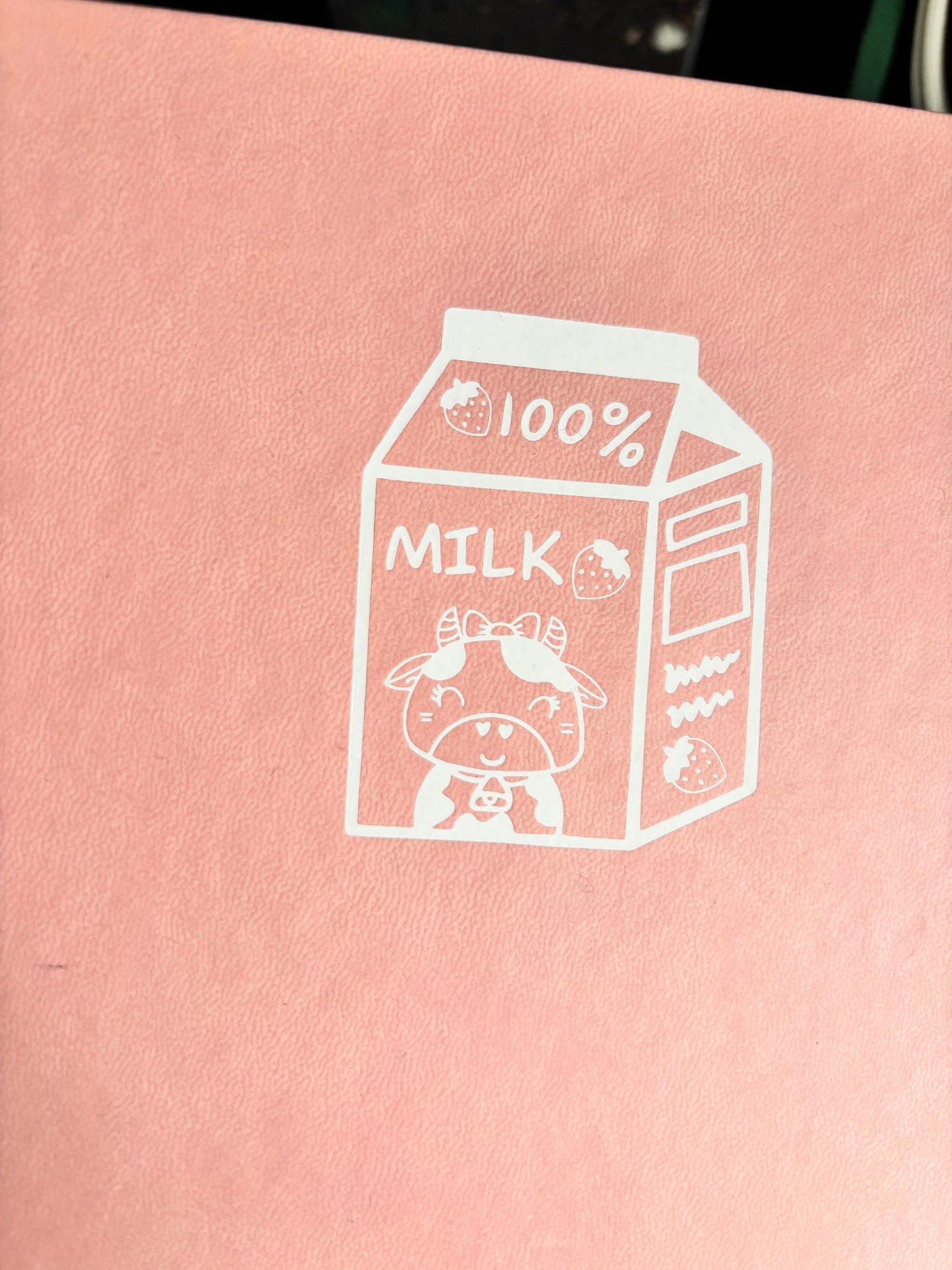 Square Journal 160gsm Dot Grid | Premium Dot Grid Notebook | Perfect for Journaling, Sketching & Planning Strawberry Milk Cow