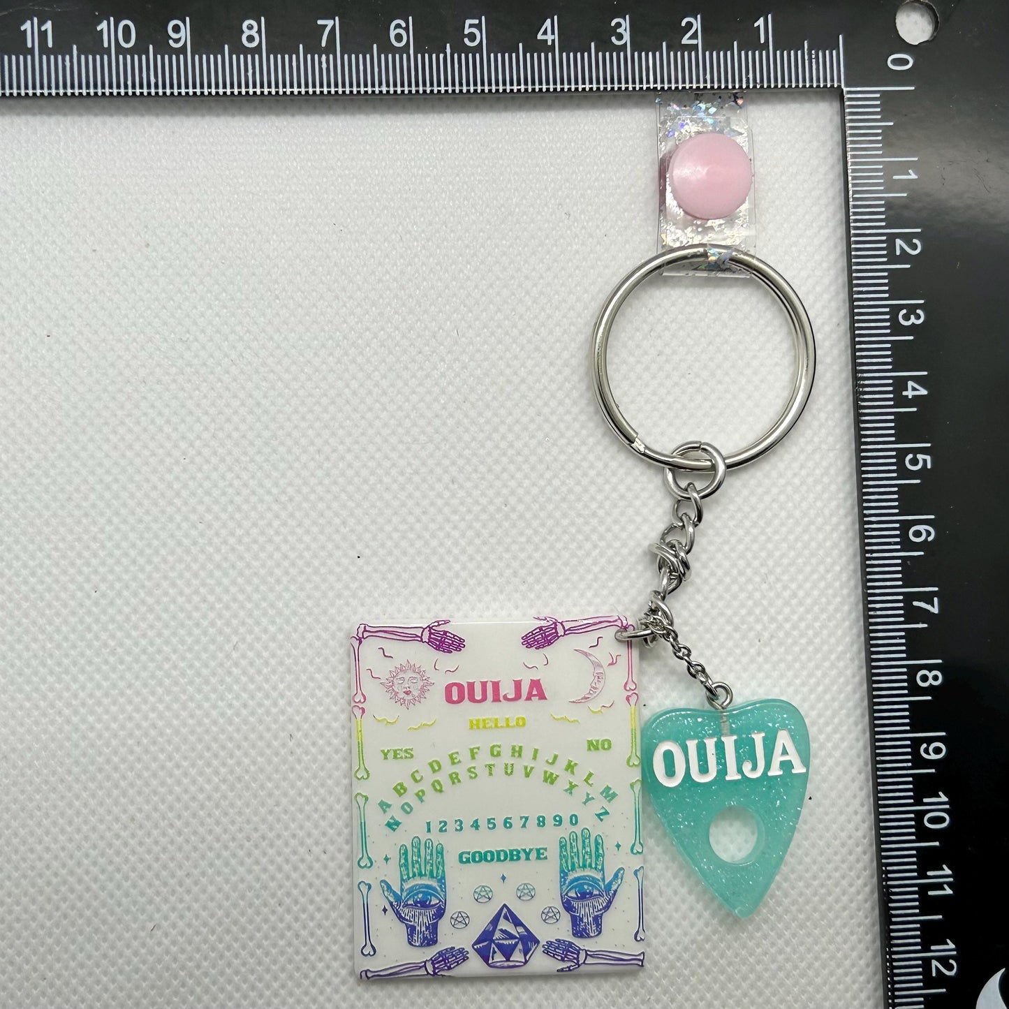 DIY Miniature Ouija Board Kit, White Ouija Craft Kit, Halloween DIY Project, Unique Spiritual Decor, Easy DIY Occult Craft, Handmade Pendant