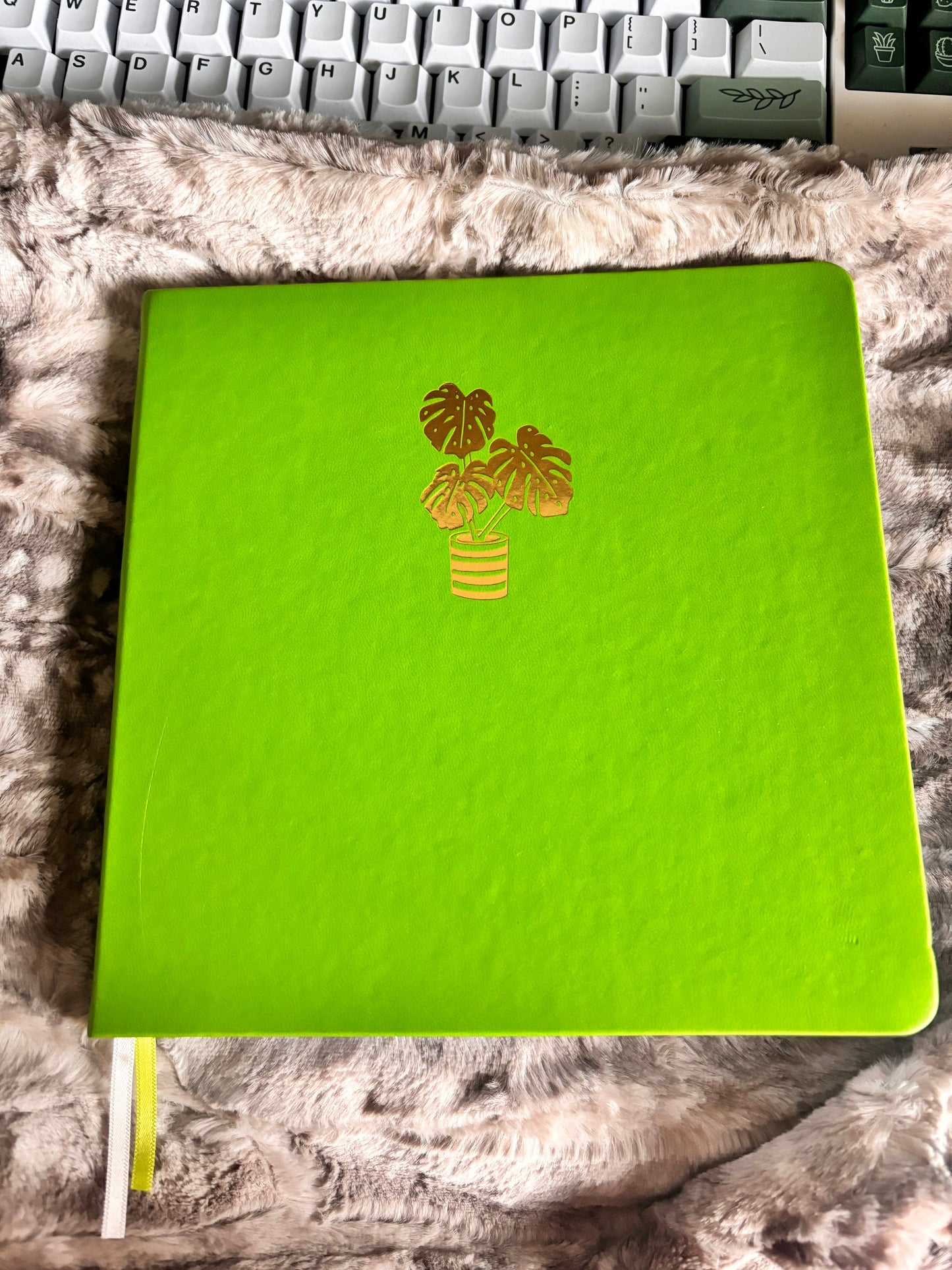 Square Journal 160gsm Dot Grid - Monstera | Botanical Dot Grid Notebook | Perfect for Journaling, Sketching & Planning