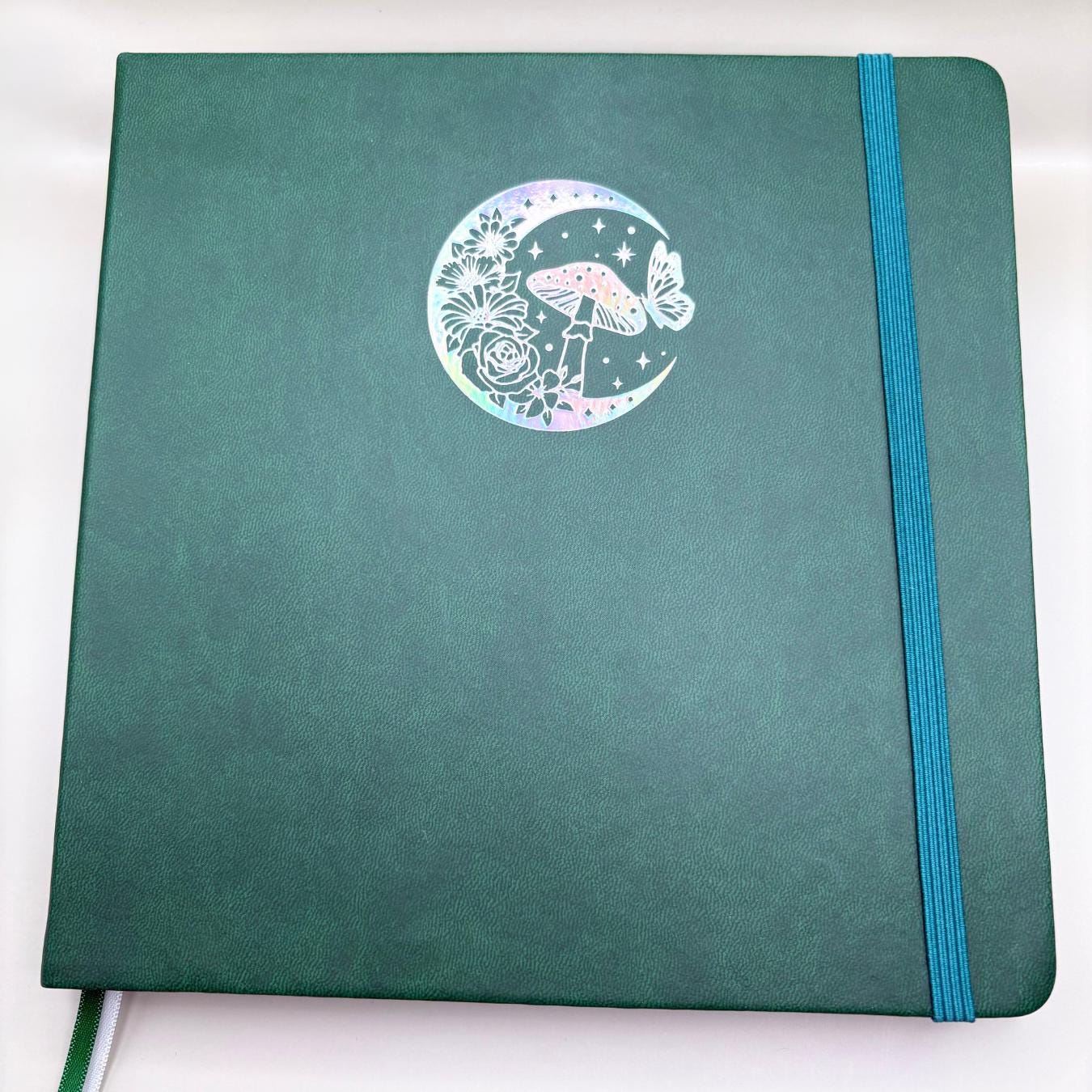 Mystical Moon Journal 160gsm Dot Grid | Premium Dot Grid Notebook | Perfect for Journaling, Sketching & Planning with Silver Holo foil