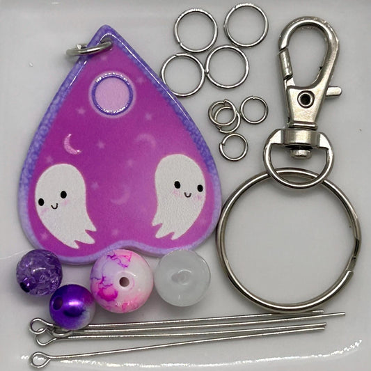 DIY Cute Ghost Kit, Halloween Craft Kit, Spooky DIY Project, Handmade Ghost Ornament, Unique Halloween Decor, Easy Halloween Craft