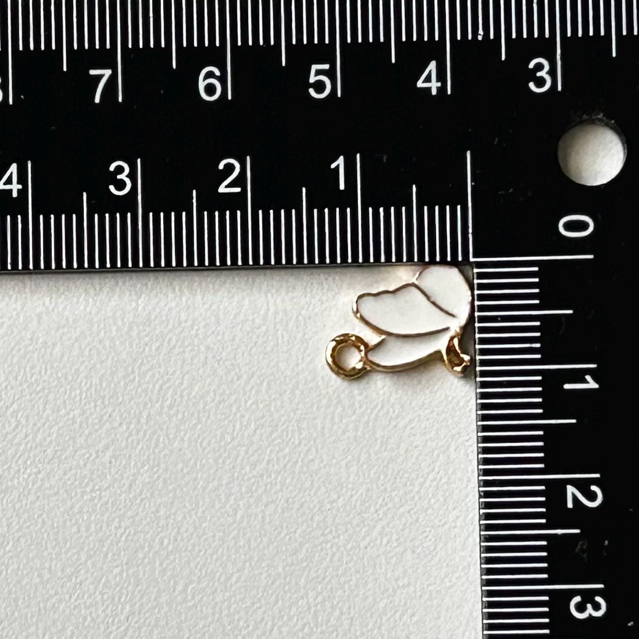 DIY Earrings 24K Gold Huggie hoops with butterfly charms